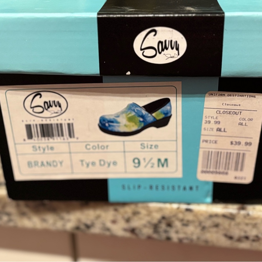 Savvy Tye Dye Slip-Resistant Clogs